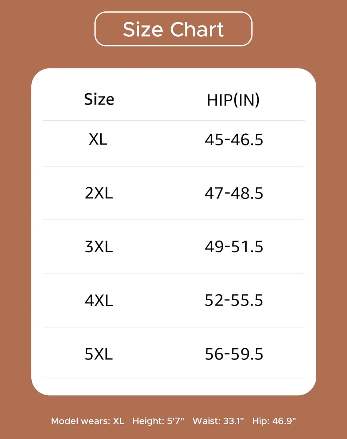 Women's Plus Size XL-5XL High Waisted Cotton Underwear