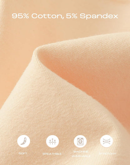 Women's Plus Size XL-5XL High Waisted Cotton Underwear