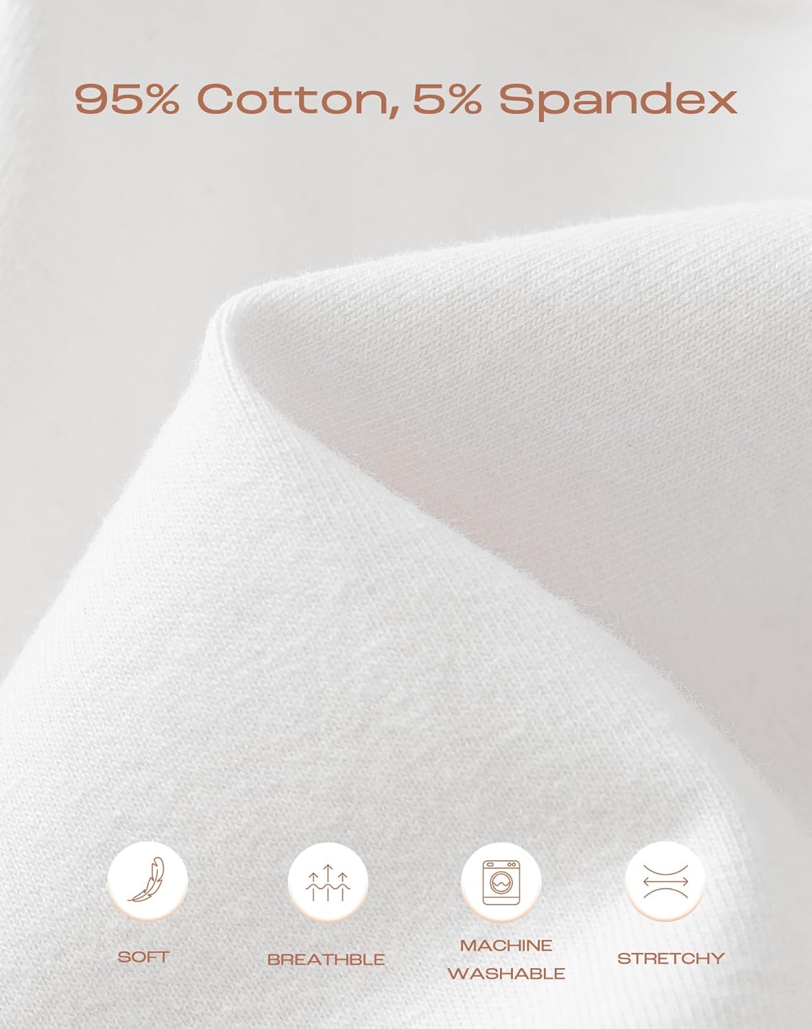 Women's Plus Size XL-5XL High Waisted Cotton Underwear