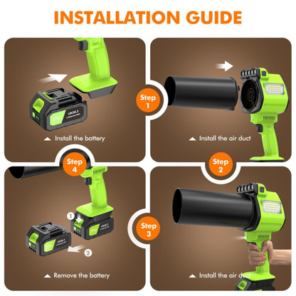 Powerful Portable Leaf Blower Cordless with Lights