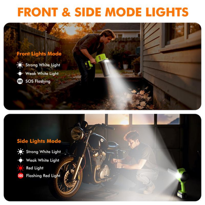 Powerful Portable Leaf Blower Cordless with Lights